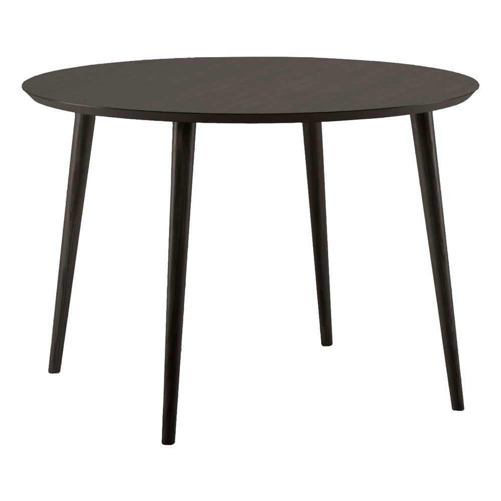 Kerek étkezőasztal tölgyfa dekoros asztallappal ø 100 cm cloyd – woodman