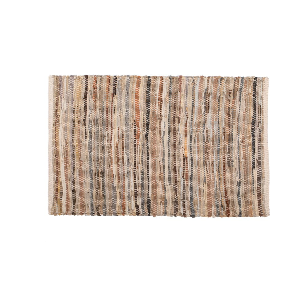 Nayya barna-bézs bőr szőnyeg, 60 x 90 cm - Tiseco Home Studio