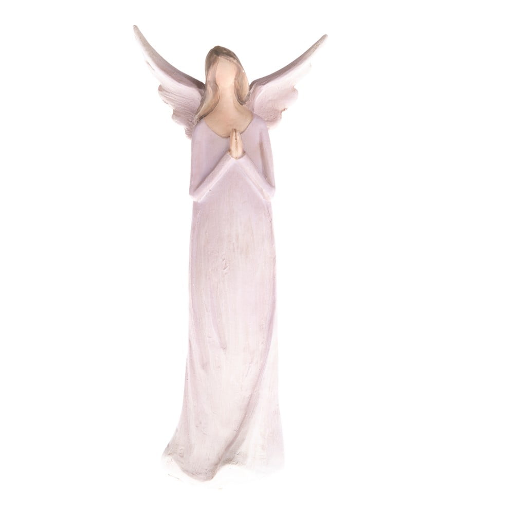 Praying Angel lila dekoratív szobrocska, magasság 14,5 cm - Dakls