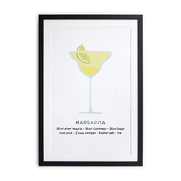 Margarita keretezett poszter, 40 x 50 cm - Really Nice Things