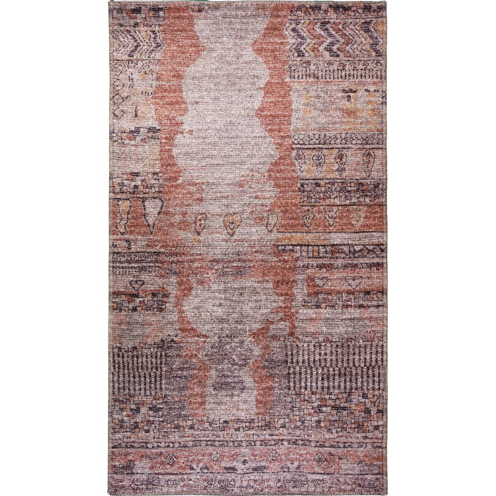 Világospiros mosható szőnyeg 150x80 cm - Vitaus