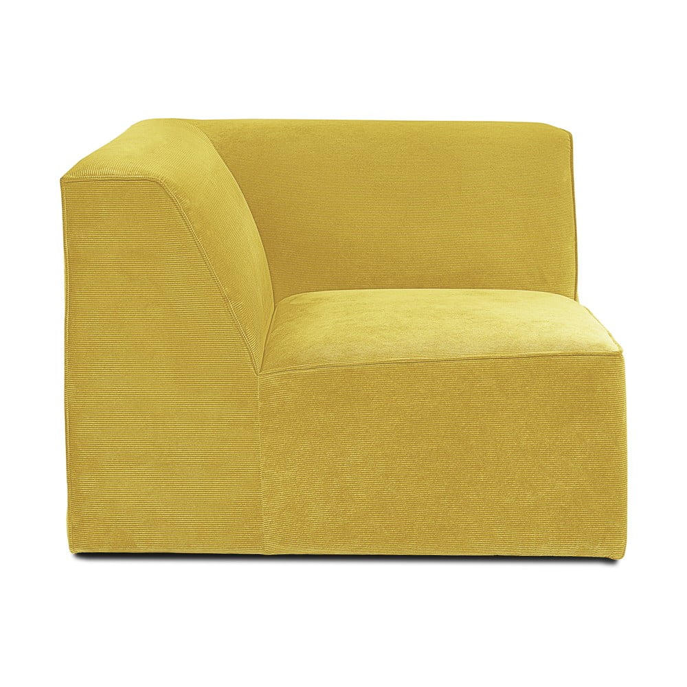 Sting sárga kordbársony kanapé modul - Scandic