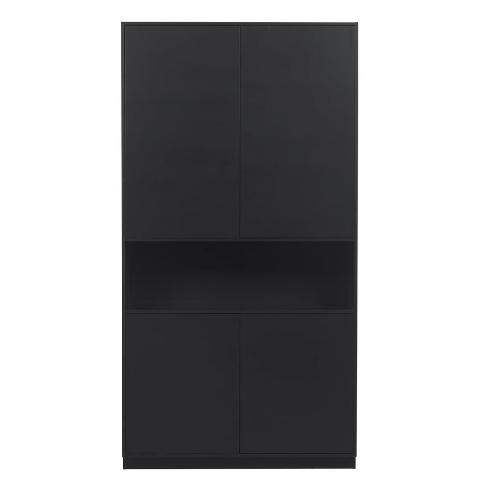 Fekete borovi fenyő moduláris szekrény 110x210 cm finca – woood
