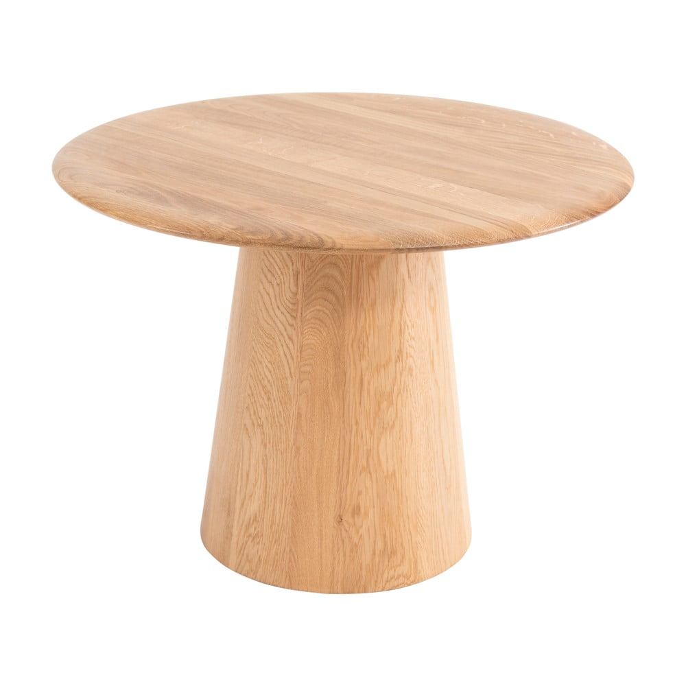Tölgyfa kerek tárolóasztal ø 55 cm mushroom – gazzda