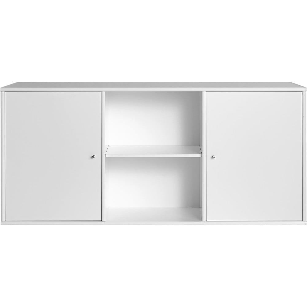 Fehér alacsony függő komód 133x61 cm mistral – hammel furniture