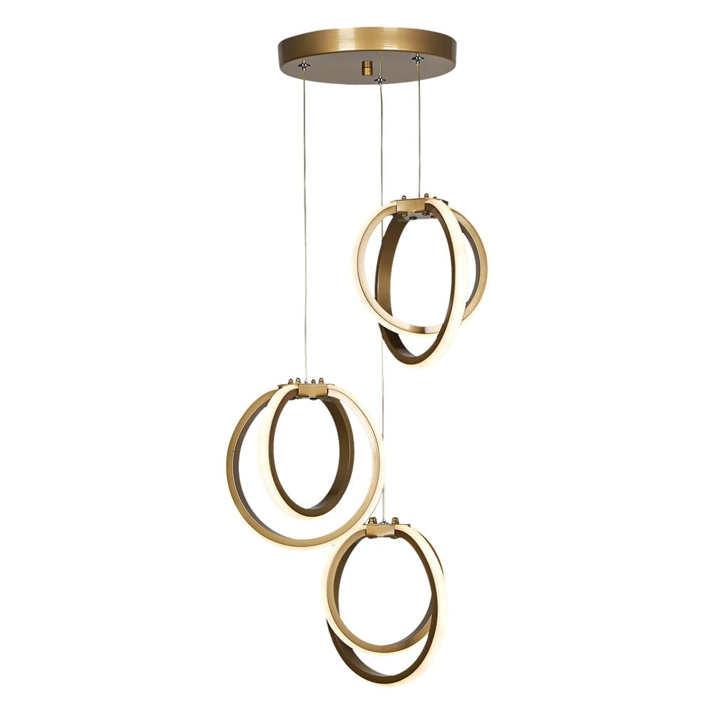 Bronzszínű fém LED függőlámpa ø 20 cm Sezen – Squid Lighting