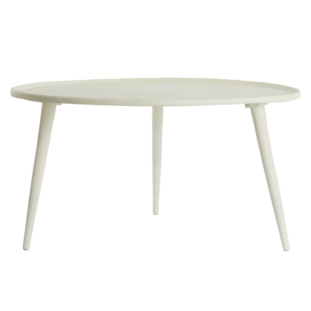 Krémszínű fém kerek dohányzóasztal ø 67,5 cm Babina – Light & Living
