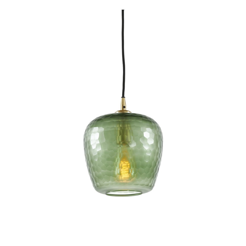 Zöld mennyezeti lámpa üveg búrával ø 17 cm Danita – Light & Living