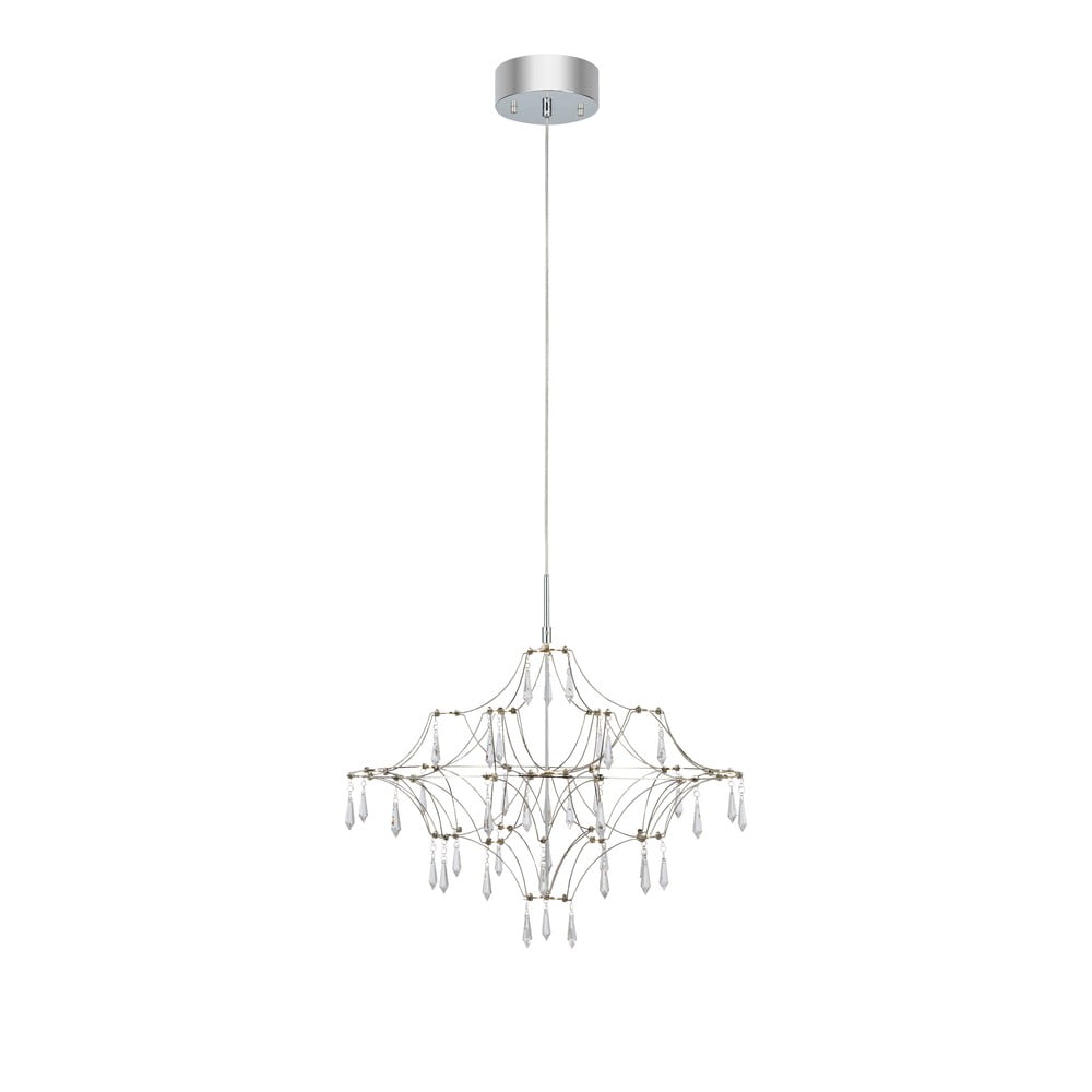 Ezüstszínű LED függőlámpa ø 60 cm Efesos – Markslöjd