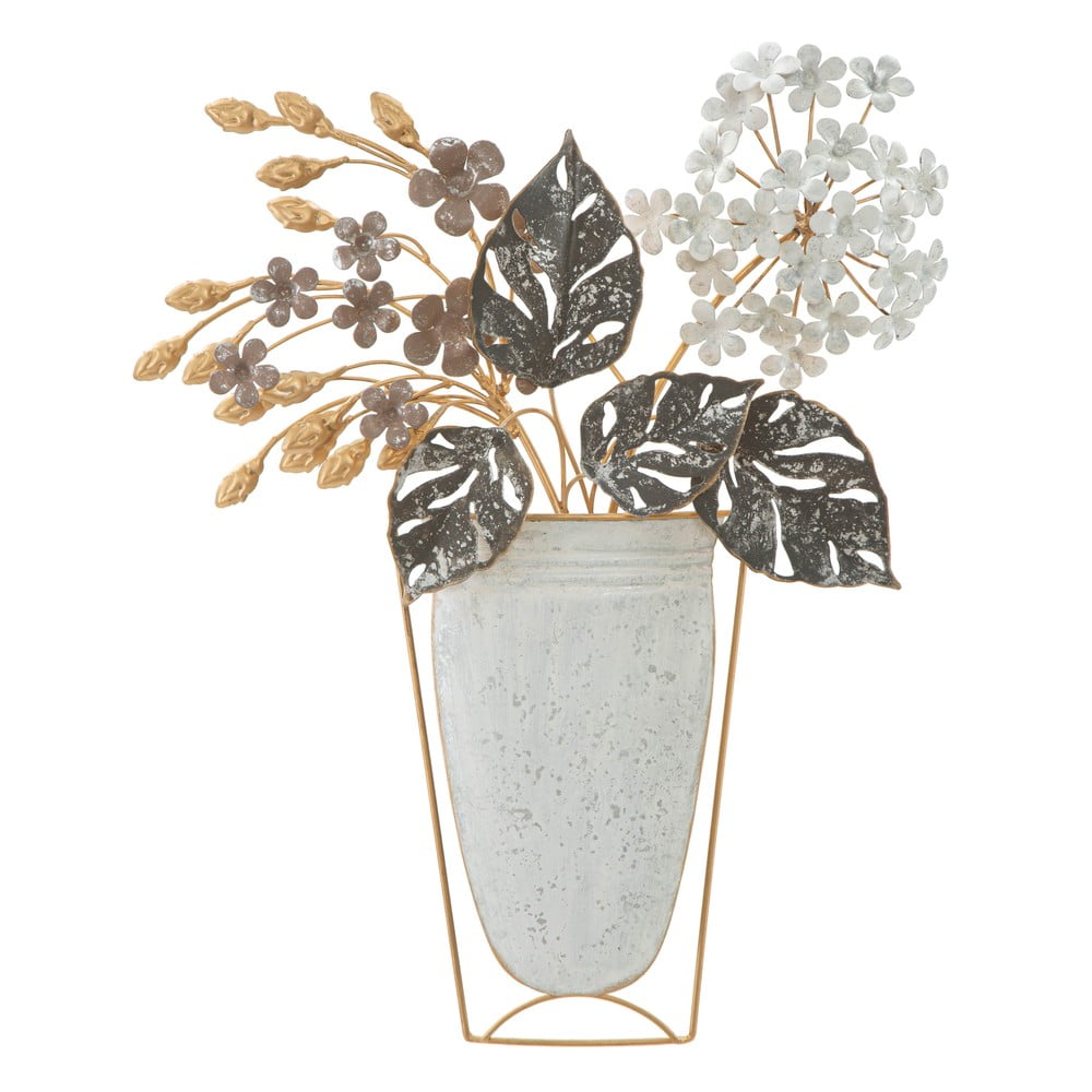 Fém fali dekoráció 45,5x53 cm Floral – Mauro Ferretti