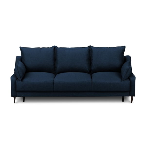 Ancolie kék kihúzható kanapé ágyneműtartóval, 215 cm - Mazzini Sofas