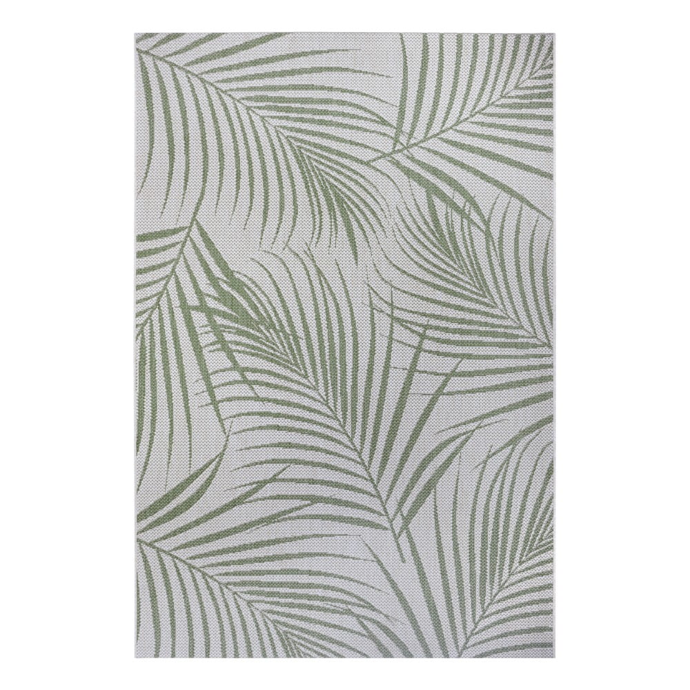 Flora zöld-bézs kültéri szőnyeg, 120x170 cm - Ragami