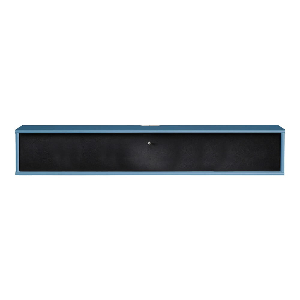 Fekete-kék tv-állvány 133x22 cm mistral – hammel furniture