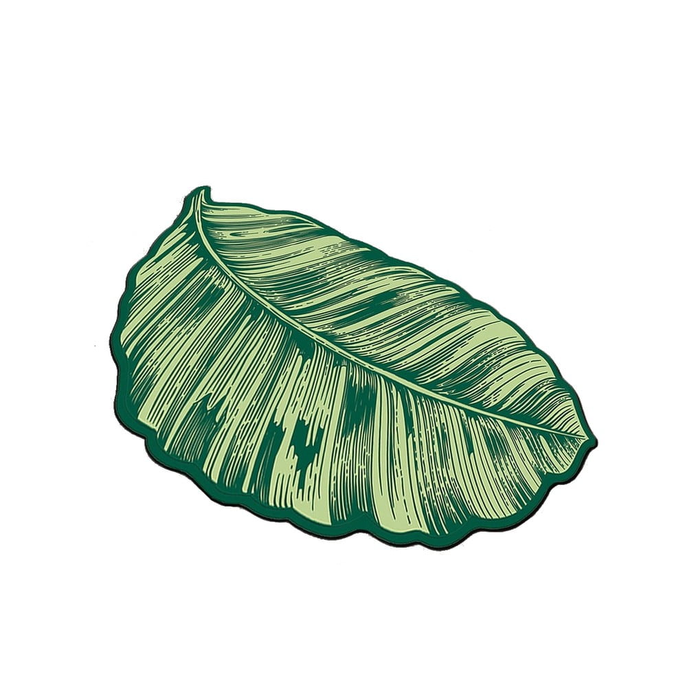 Zöld fürdőszobai kilépő 60x100 cm Sheet – Foutastic