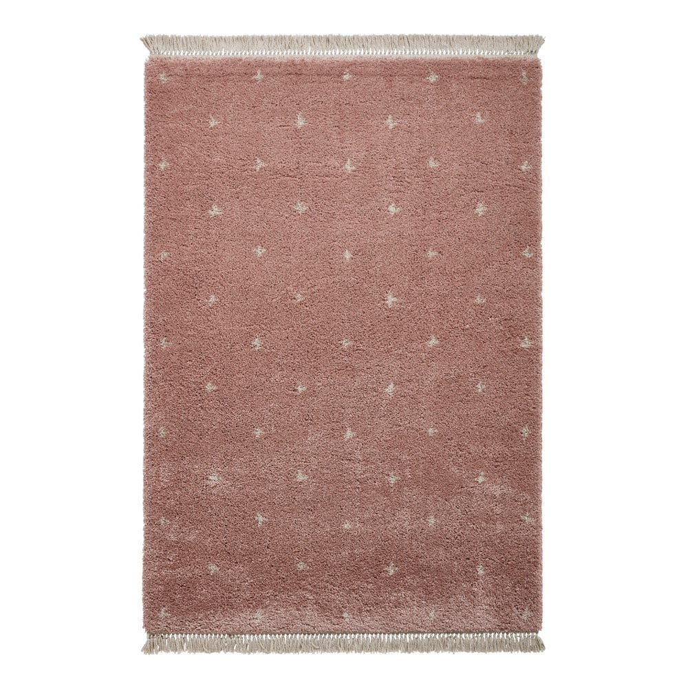 Boho dots rózsaszín szőnyeg, 120 x 170 cm - think rugs