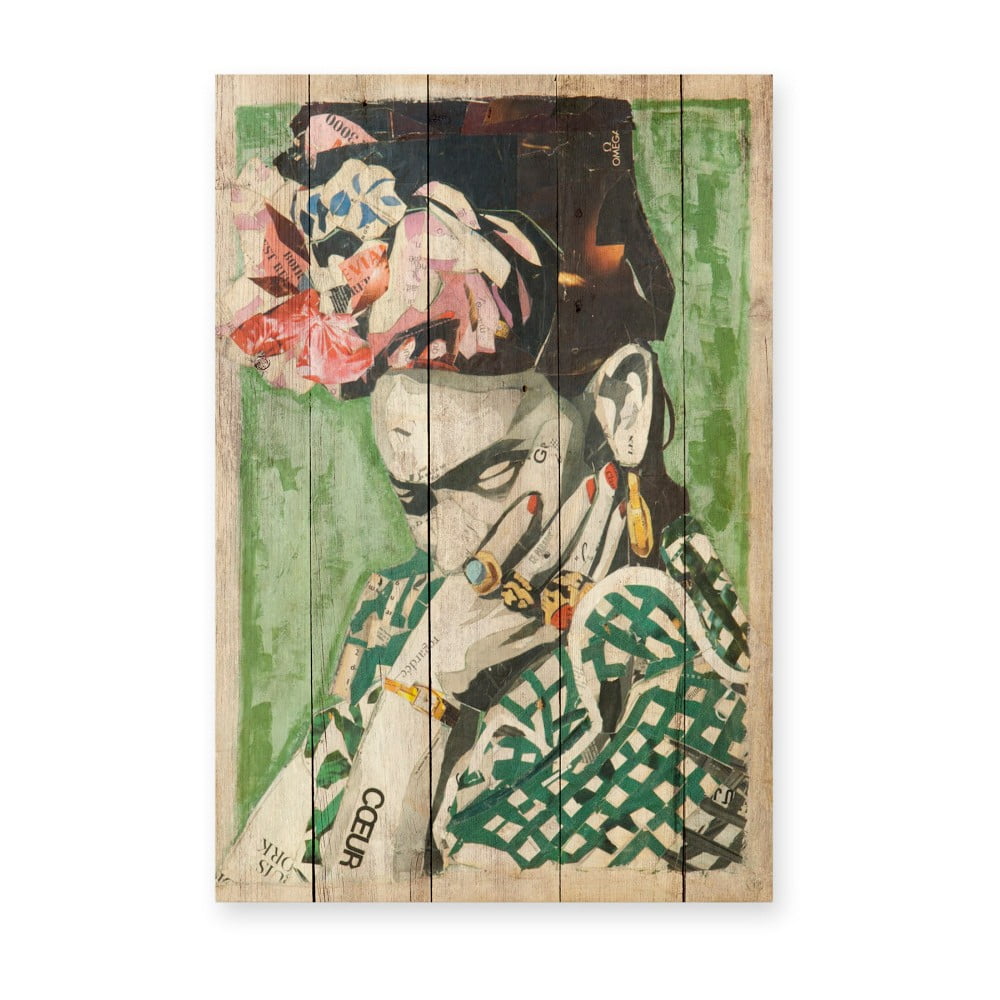Frida Coeur borovi fenyő falitábla, 40 x 60 cm - Madre Selva