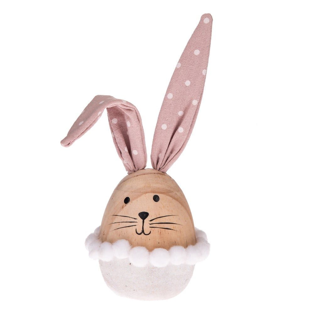 Bunny rózsaszín-fehér fa húsvéti dekoráció - Dakls