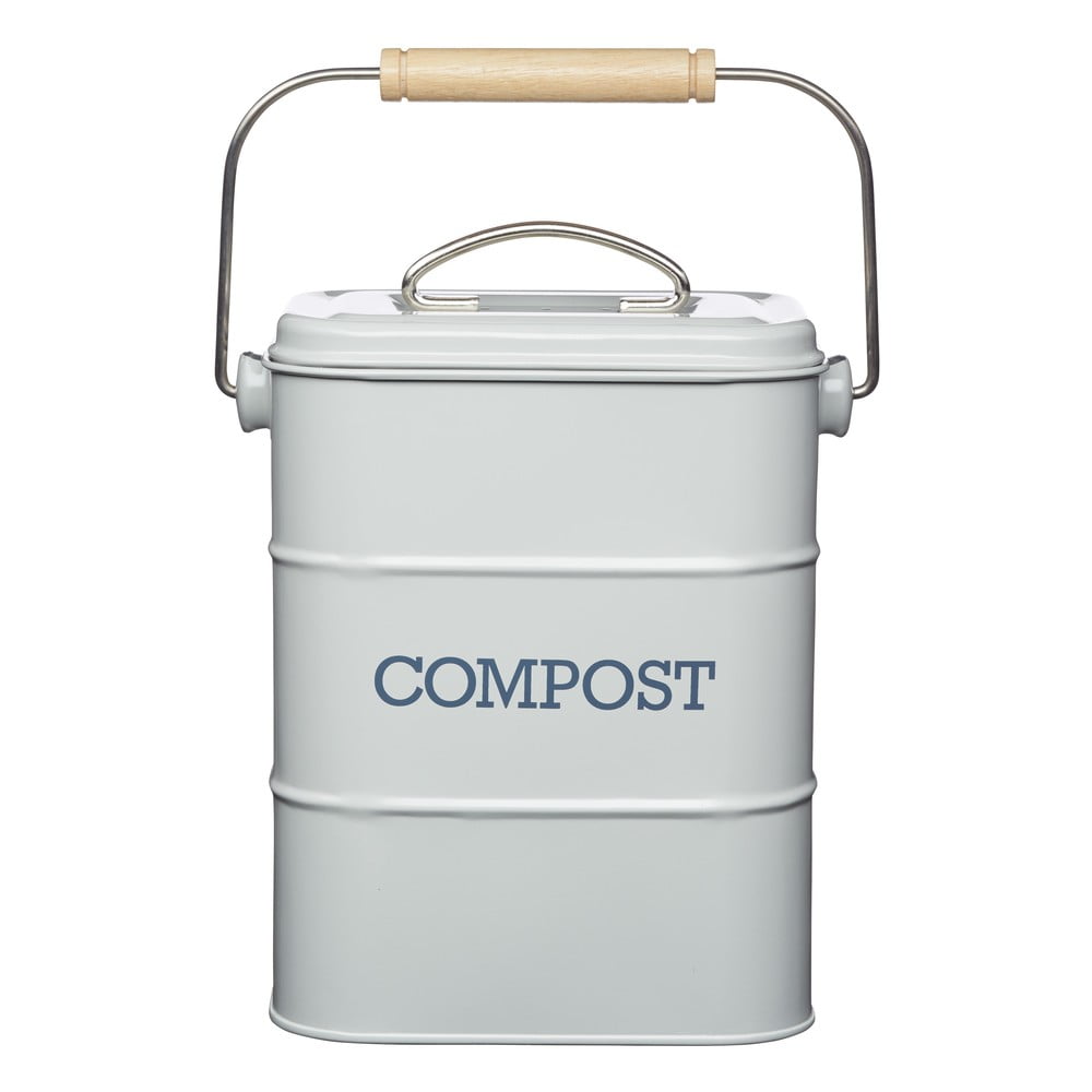 Living Nostalgia szürke komposztálható hulladék gyűjtő, 3 l - Kitchen Craft