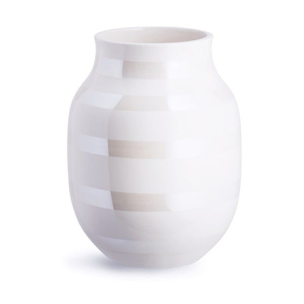 Omaggio fehér agyagkerámia váza, magasság 20 cm - Kähler Design