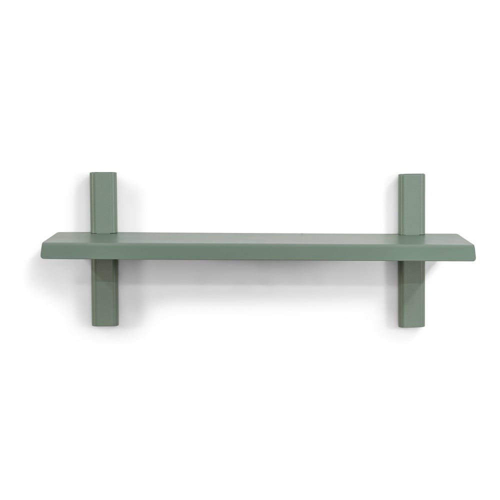 Zöld-szürke fém fali polc 60 cm hola – spinder design