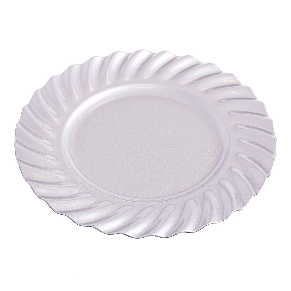 Ezüstszínű szervírozó tányér ø 33 cm - Casa Selección