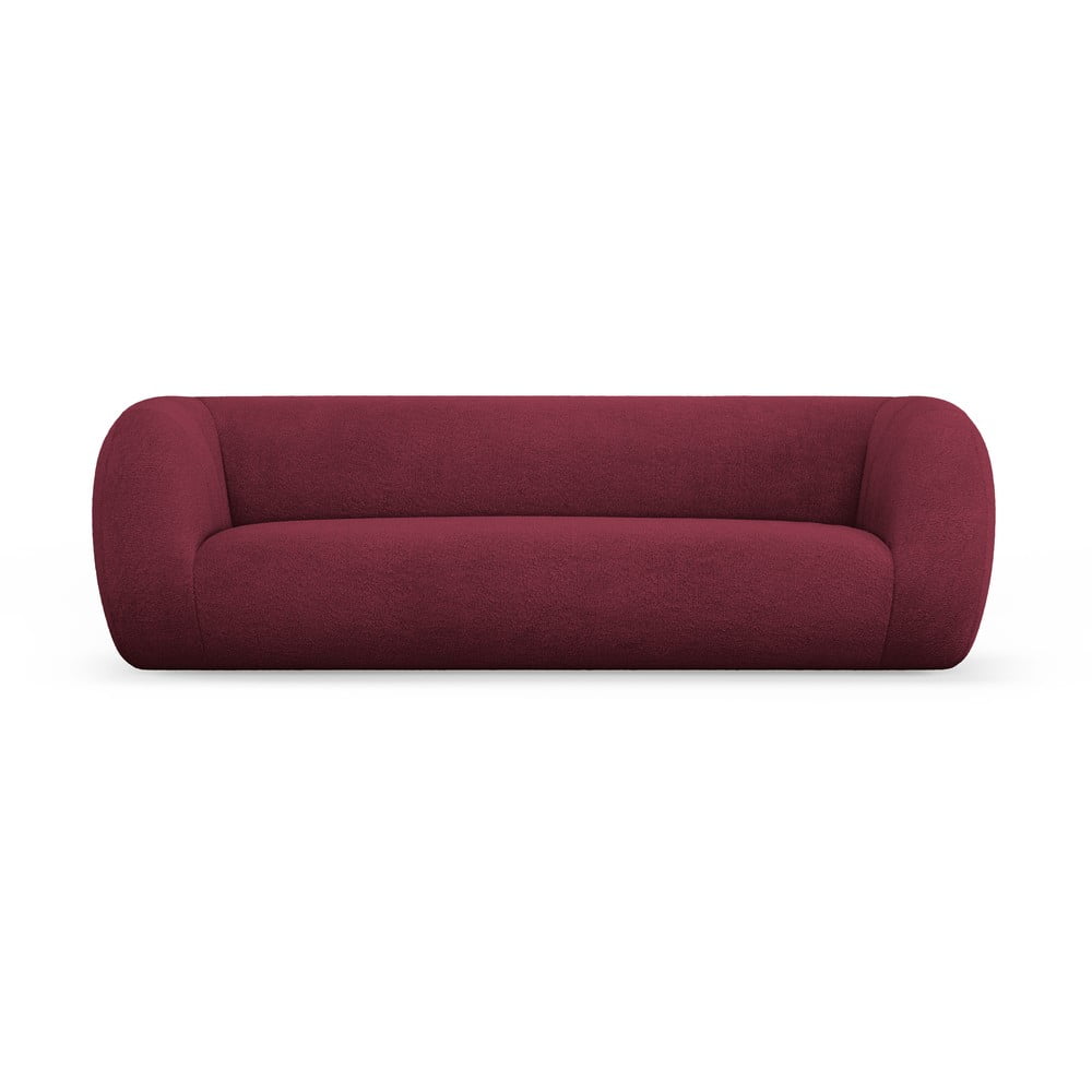 Borvörös buklé kanapé 230 cm Essen – Cosmopolitan Design