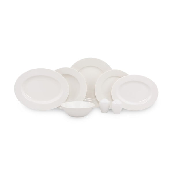 Classic 53 db-os fehér porcelán étkészlet - Kütahya Porselen