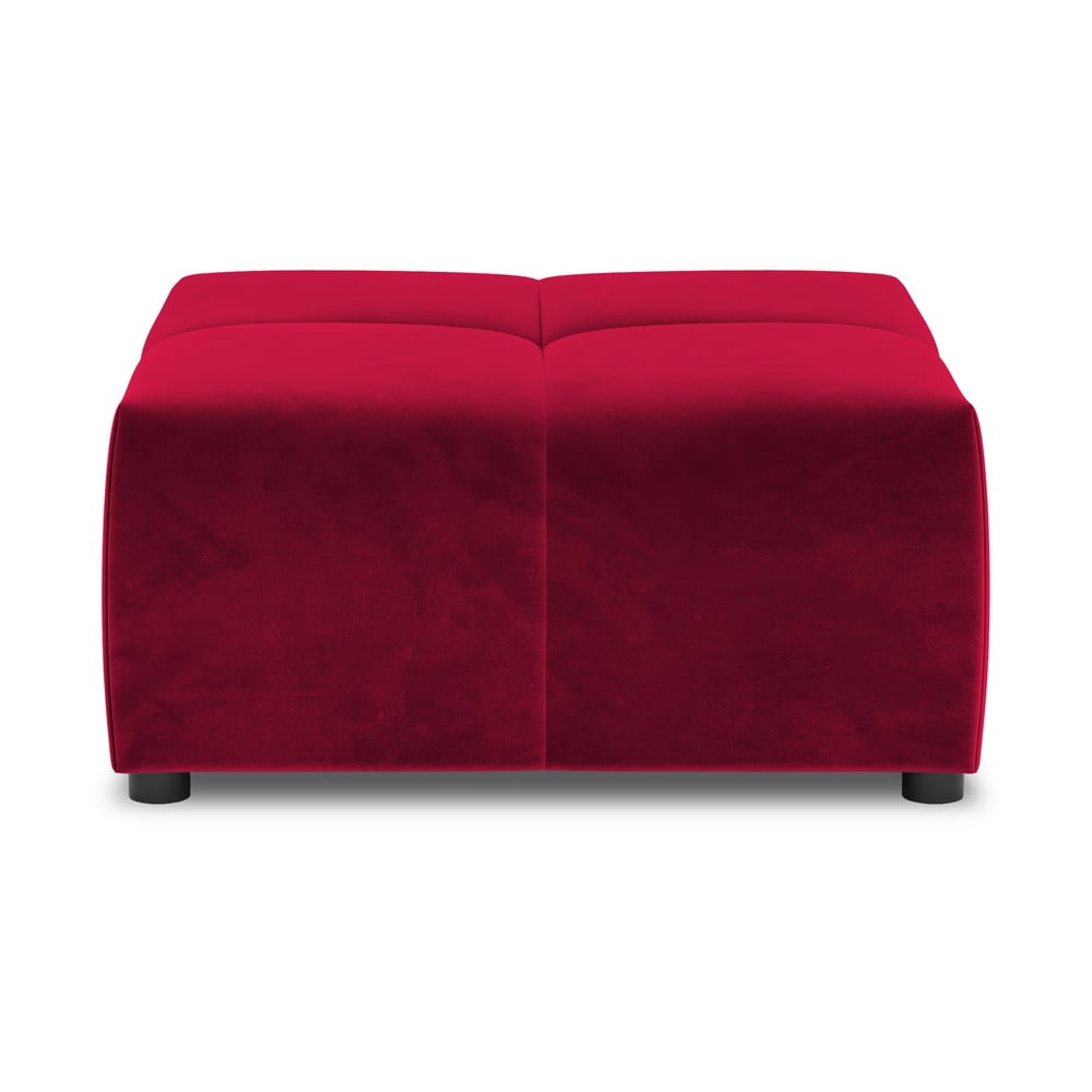 Piros bársony kanapé modul rome velvet - cosmopolitan design