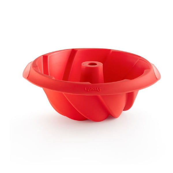 Piros szilikon kuglóf sütőforma, ⌀ 20 cm - Lékué