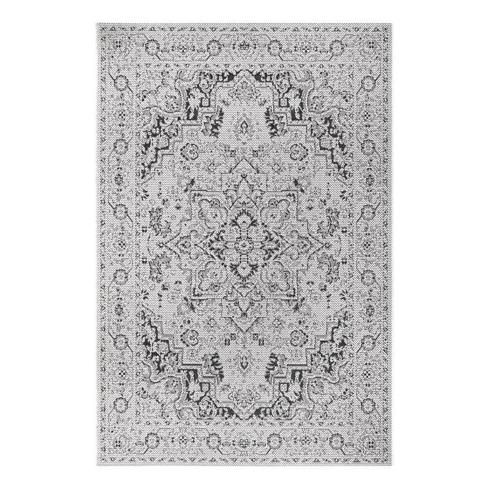 Vienna fekete-bézs kültéri szőnyeg, 160x230 cm - ragami