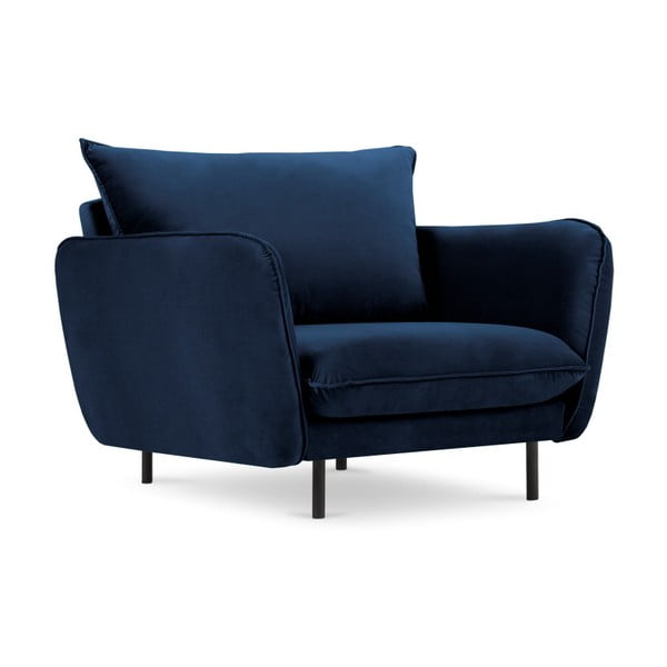 Vienna kék bársony fotel - Cosmopolitan Design