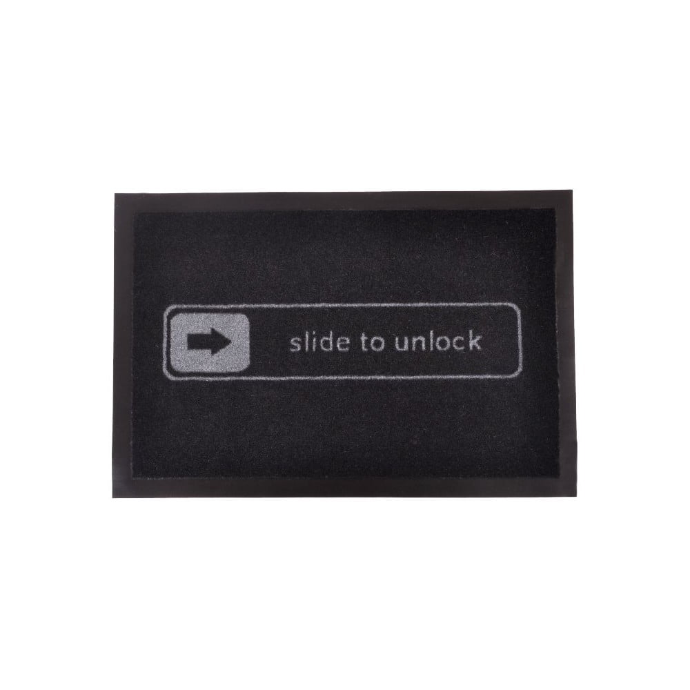 Home Slide to Unlock fekete lábtörlő, 40 x 60 cm - Hanse Home