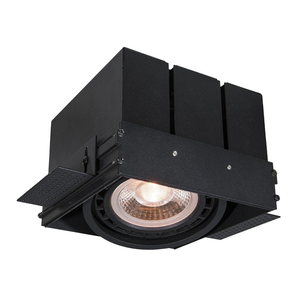 Fekete mennyezeti lámpa fém búrával 15x14 cm Milo – GTV