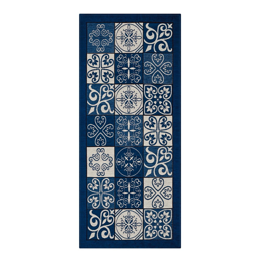 Maiolica kék futószőnyeg, 55 x 240 cm - Floorita