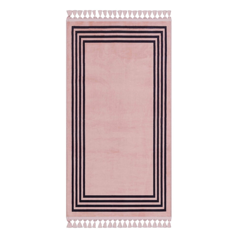 Rózsaszín mosható futószőnyeg 300x100 cm - Vitaus