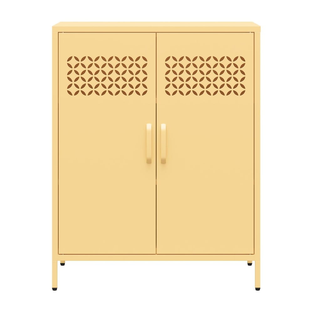 Sárga fém szekrény 80x102x40 cm Annie – Støraa