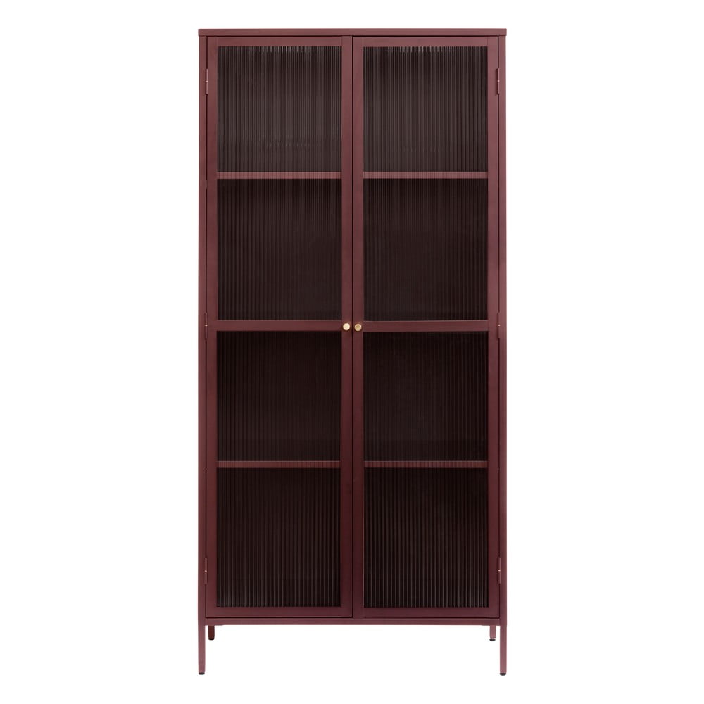 Piros fém tálalószekrény 90x190 cm bronco – unique furniture