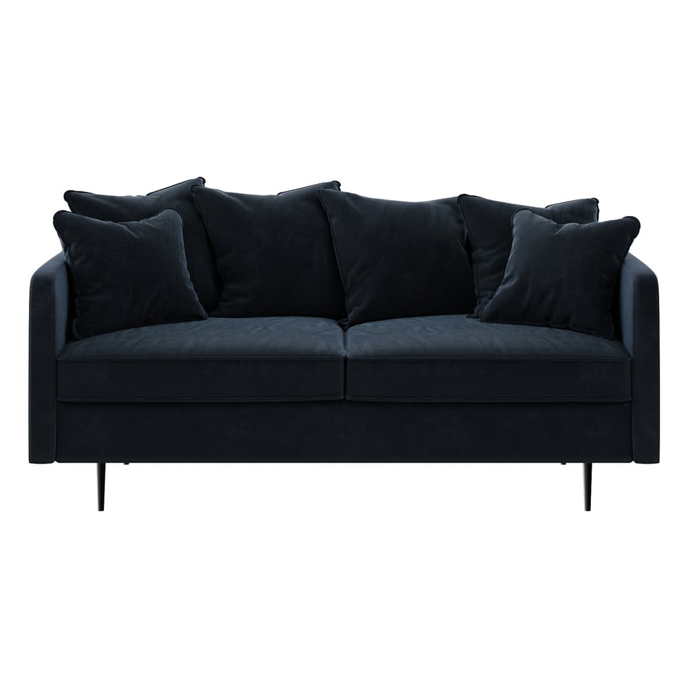 Esme sötétkék bársony kanapé, 176 cm - ghado