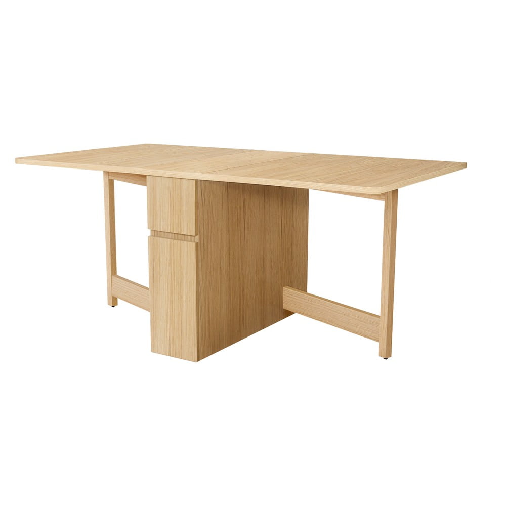 Mel bővíthető asztal tölgyfa dekorral - woodman