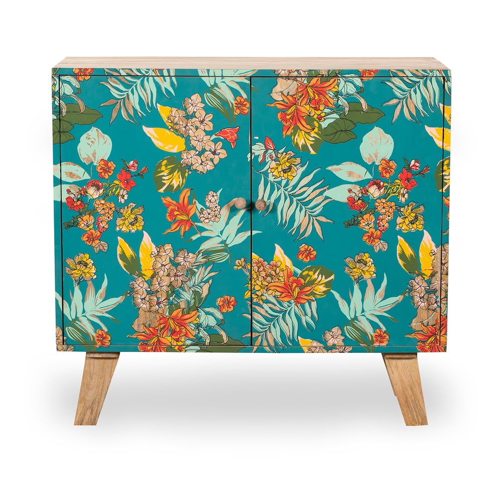 Türkiz-natúr színű szekrény 90x85x40 cm Reipur – Interia Home & Living