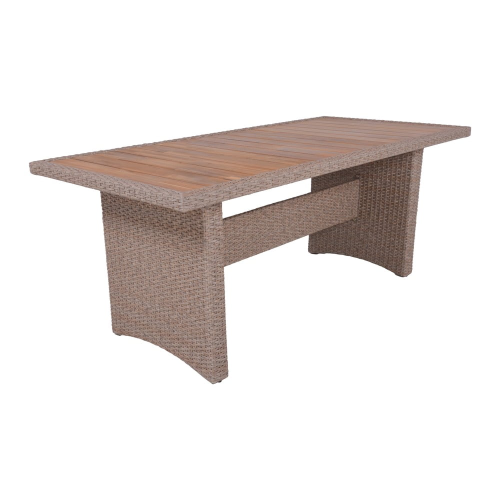 Kerti étkezőasztal akácfa asztallappal 100x220 cm braga – garden pleasure