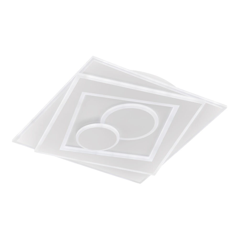 Fehér fém LED dimmelhető mennyezeti lámpa távirányítóval 50x50 cm Ratio – Fischer & Honsel