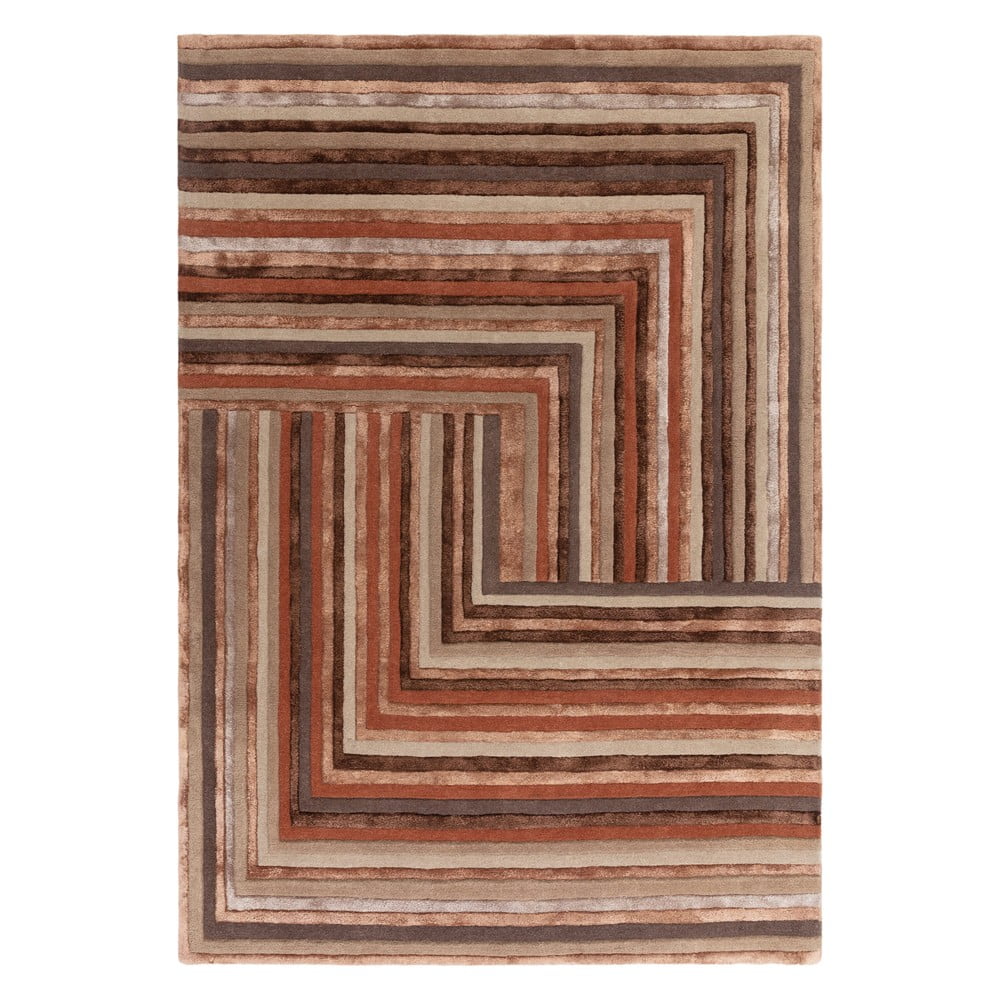 Téglavörös gyapjú szőnyeg 120x170 cm Network Terracotta – Asiatic Carpets