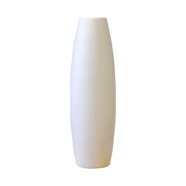 Roll fehér kerámia váza, magasság 38 cm - Rulina