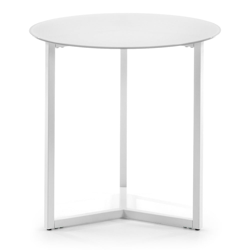 Marae fehér tárolóasztal, ⌀ 50 cm - Kave Home