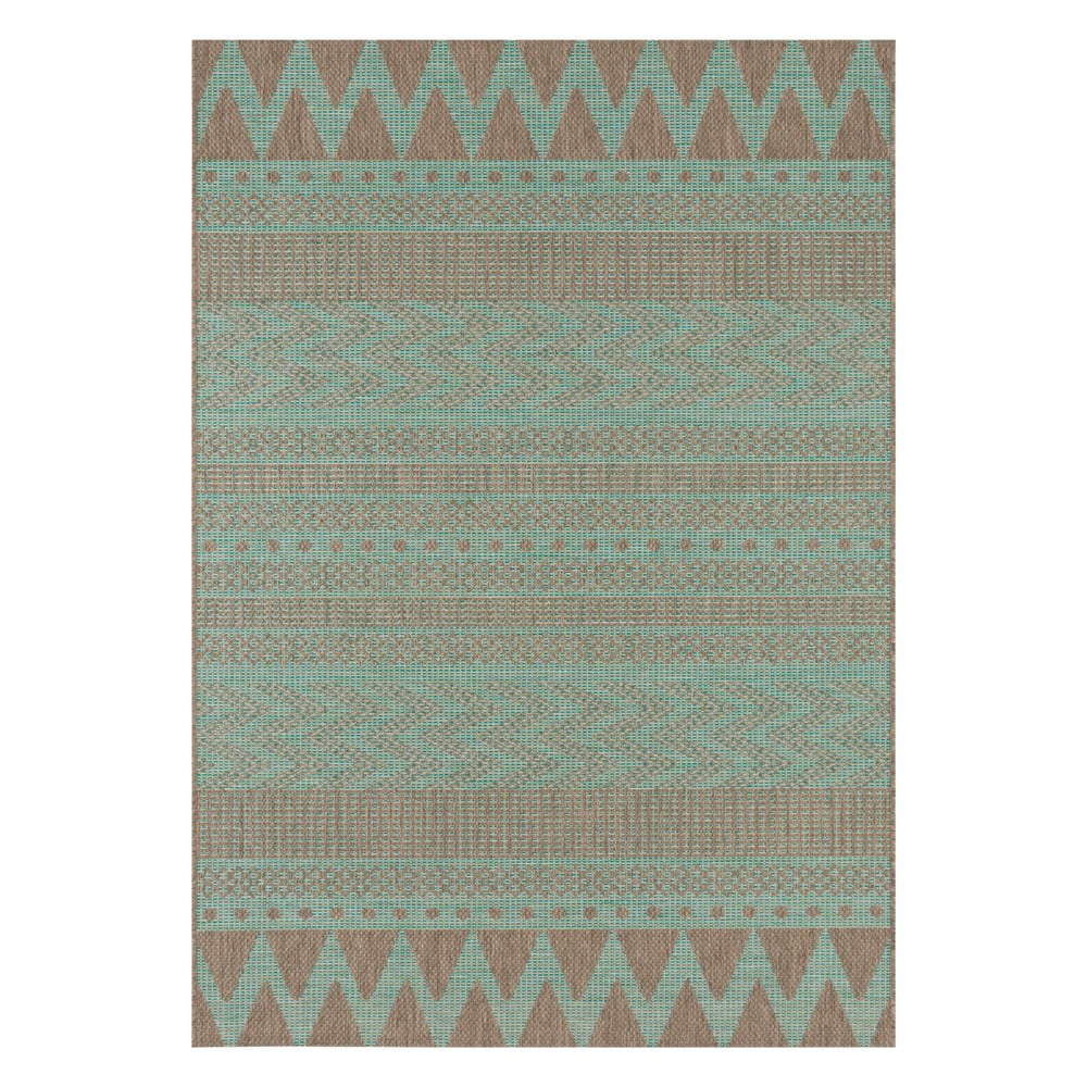 Sidon zöld-bézs kültéri szőnyeg, 70 x 140 cm - NORTHRUGS
