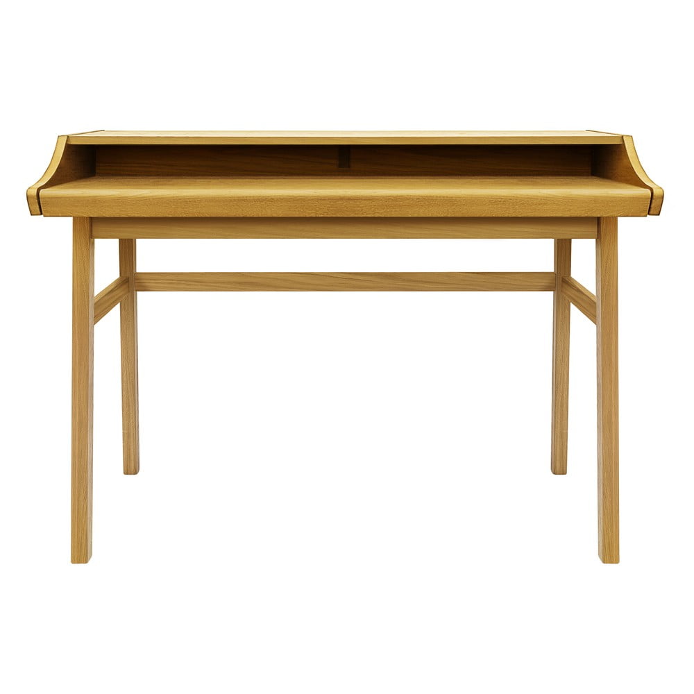 Szekreter típusú íróasztal tölgyfa dekorral 44x115 cm Carteret – Woodman