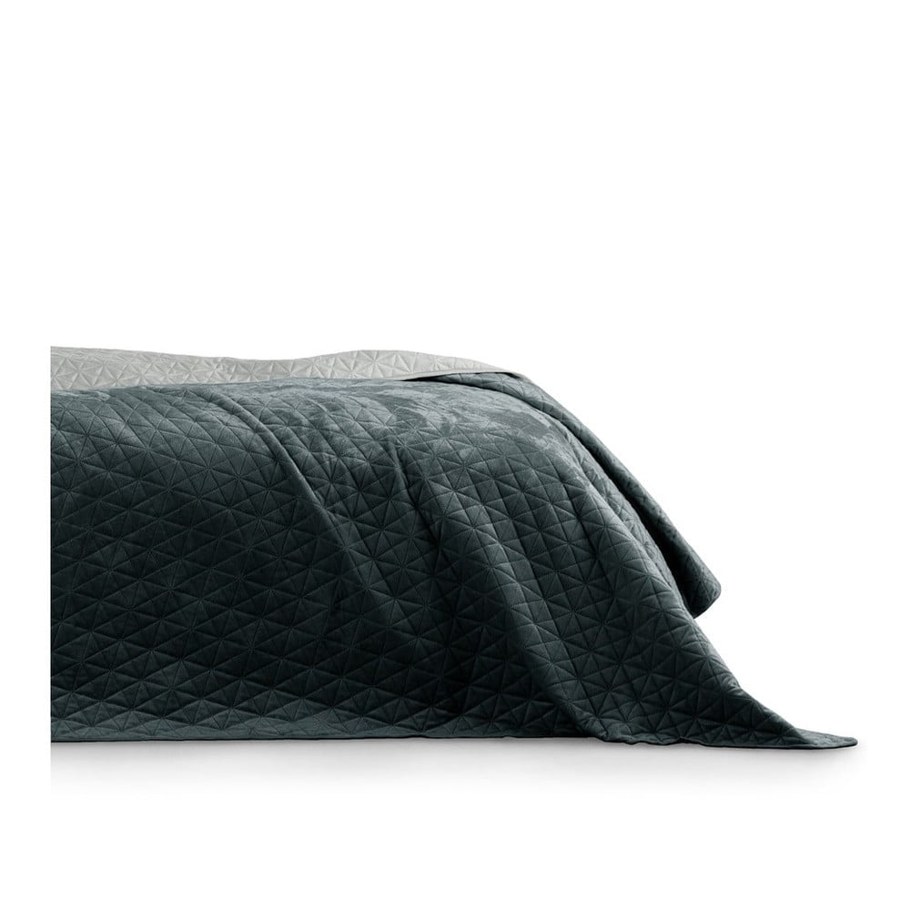 Laila Silver sötétszürke ágytakaró, 260 x 240 cm - AmeliaHome