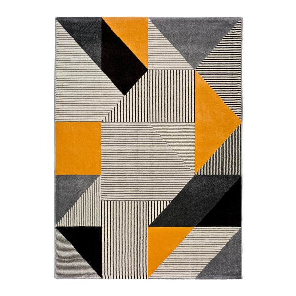 Gladys Duro narancssárga-szürke szőnyeg, 80 x 150 cm - Universal