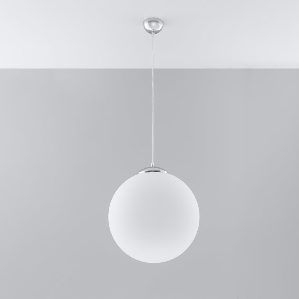 Fehér függőlámpa üveg búrával ø 40 cm Bianco – Nice Lamps
